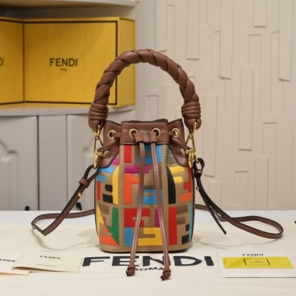 FENDI mini bucket bag 0189 rainbow