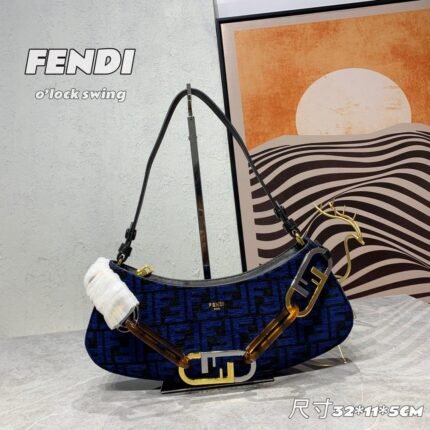 Fendi o'lock swing Underarm bag size: 32x11x5cm